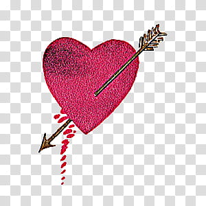 Various set II, heart impaled transparent background PNG clipart