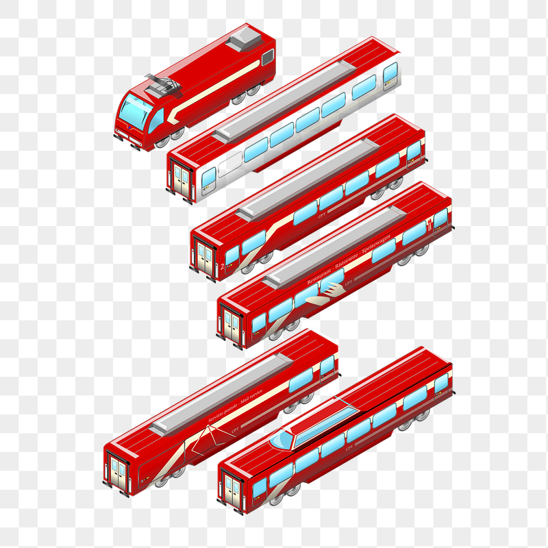 Various trains png sticker illustration, | Free PNG - rawpixel