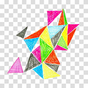Various V, multicolored abstract illustration transparent background PNG clipart