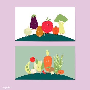Various vegetable cartoon characters vector s.. | Free stock vector - 538780