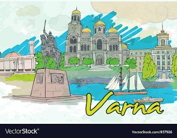 Varna doodles vector image