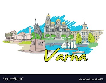 Varna doodles vector image