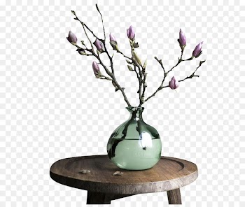 Vase Branch Flower Blossom Jug - Retro vase 