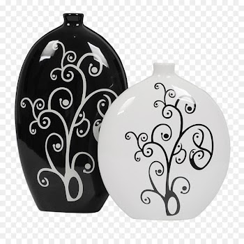 Vase Ceramic Porcelain Decorative arts Handicraft - Retro vase 