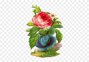 Vase Clipart Victorian - Garden Roses