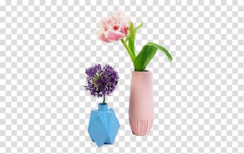 Vase Flower Porcelain Designer, Colored vases transparent background PNG clipart