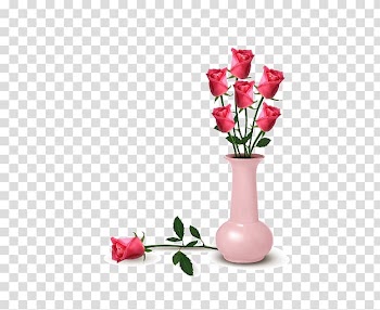 Vase Flower Rose , vase transparent background PNG clipart