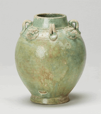 Vase, glazed green- four small | Free Photo - rawpixel