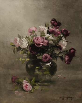 Vase of Roses (1870s) painting | Free Photo - rawpixel