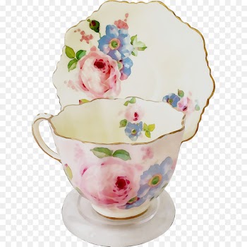 Vase Porcelain Saucer Floral design Tableware -  