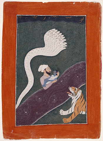 Vasudeva carries the Infant Krishna | Free Photo - rawpixel