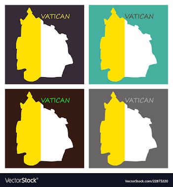 Vatican city flag the national flag of vatican vector image