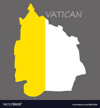 Vatican city flag the national flag of vatican vector image