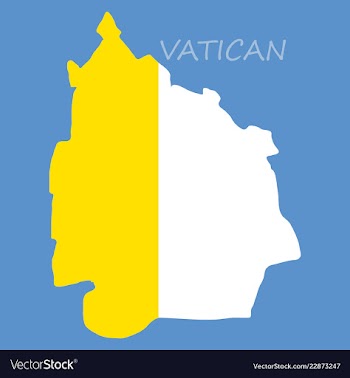 Vatican city flag the national flag of vatican vector image