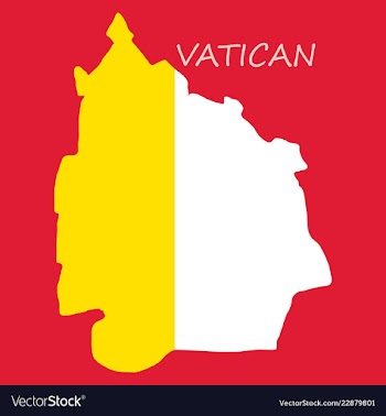 Vatican city flag the national flag of vatican vector image