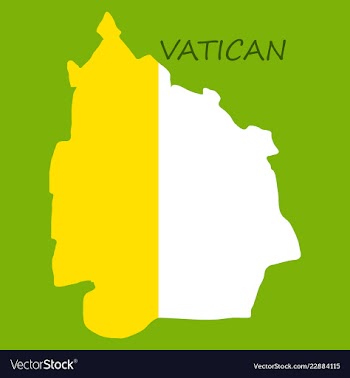 Vatican city flag the national flag of vatican vector image