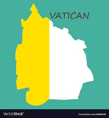Vatican city flag the national flag of vatican vector image