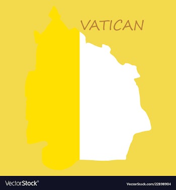 Vatican city flag the national flag of vatican vector image