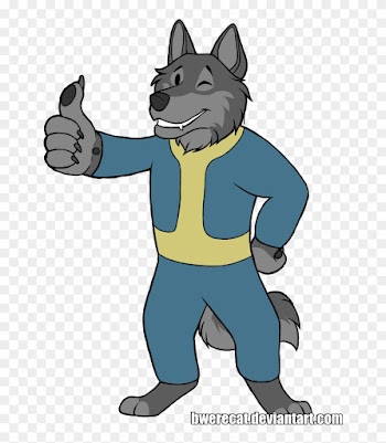 Vault Wolf F2u By Bwerecat - Cartoon