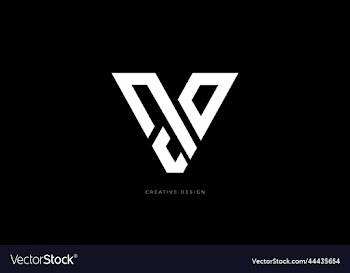 vcd letter triangle brand logo concept