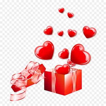 Vecteur - Fly out of the gift box of love vector material 