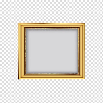 Vecteur Gold, Gold Frame transparent background PNG clipart
