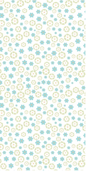 vector blue flowers background