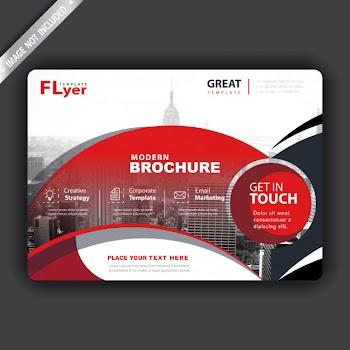 Vector booklet cover presentation Free Vector