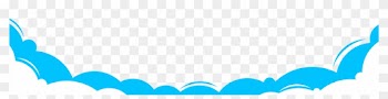 Vector Cartoon Blue Clouds Border Material - Cloud