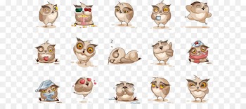 Vector cartoon owl 