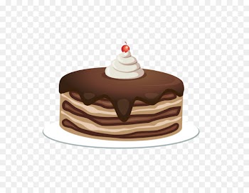 Vector chocolate cake 