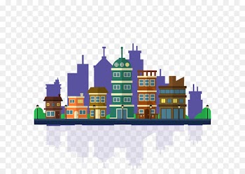Vector city building background 