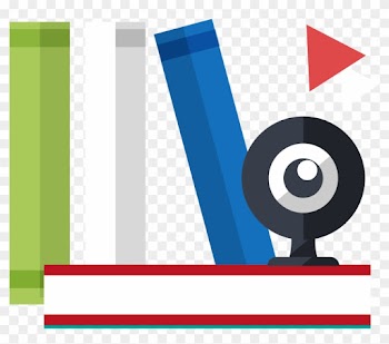 Vector Color On The Desk With A Book On The Camera - Book