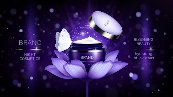 Vector cosmetic banner or promotion poster Free Vector