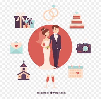 Vector Elements A Lovely Couple Wedding - Vector Elements A Lovely Couple Wedding