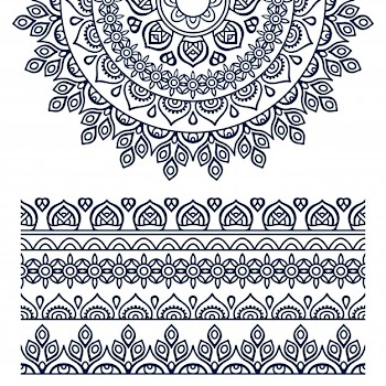 Vector ethnic mandala Free Vector