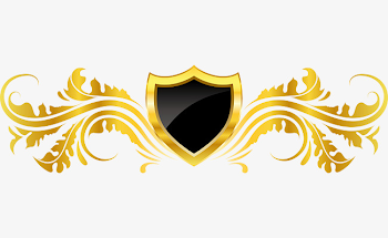 Vector European Decorative Golden Badge Design, Badge Vector ...