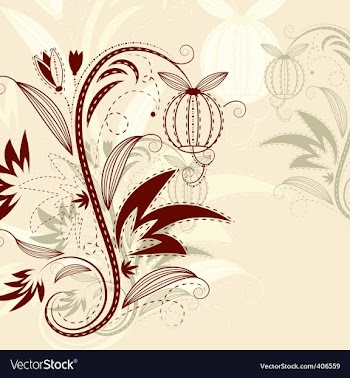 Vector floral background vector image