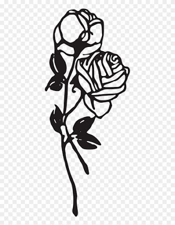 Vector,flower Vector, - Rose Clip Art Black And White Png