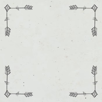 Vector frame border bohemian arrow ornament