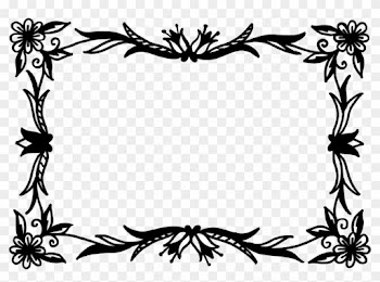 Vector Frame Clipart Outline - Frame Vector Png Black