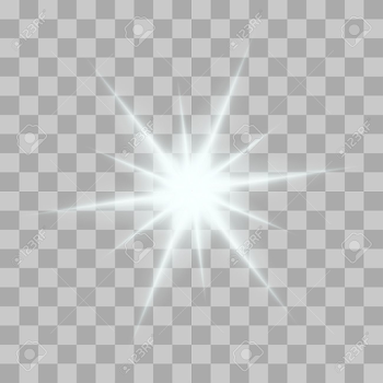 Vector Glowing Light Bursts With Sparkles On Transparent ...