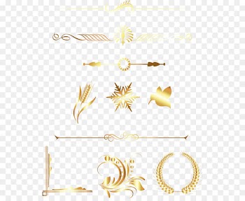 Vector golden division line 