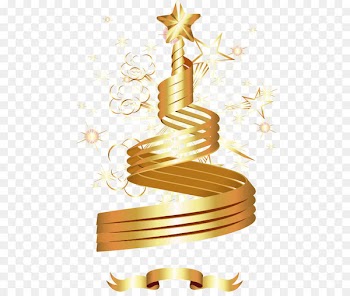 Vector golden five-pointed star 