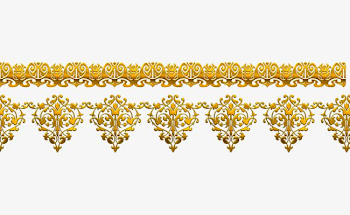Vector Golden Flower Pattern, Western Style, Pattern, Luxurious ...