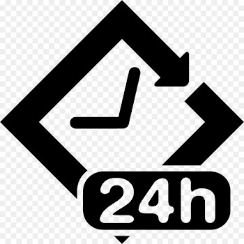 Vector graphics 24-hour clock Arrow Symbol - 50 cent sign 