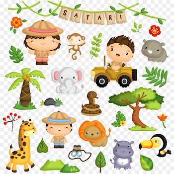 Vector graphics Clip art Image Illustration Euclidean vector - baby safari animals 