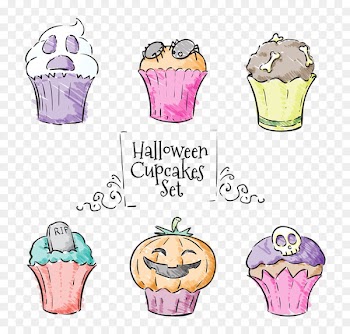 Vector graphics Encapsulated PostScript Halloween Poster Image - halloween cupcakes 
