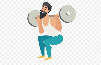 Vector graphics Exercise Squat Fitness Centre Physical fitness - cartoon weight lifting 