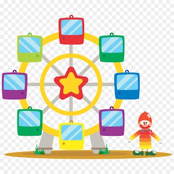 Vector graphics Ferris wheel Image Amusement park Illustration - roda gigante 